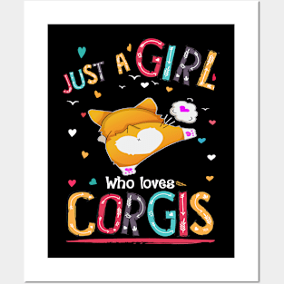 Just A Girl Who Loves Corgi (117) Posters and Art